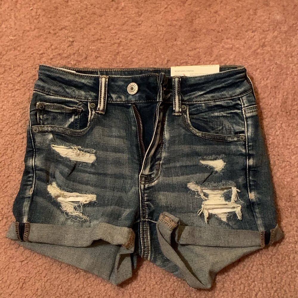 High Rise stretch shorts